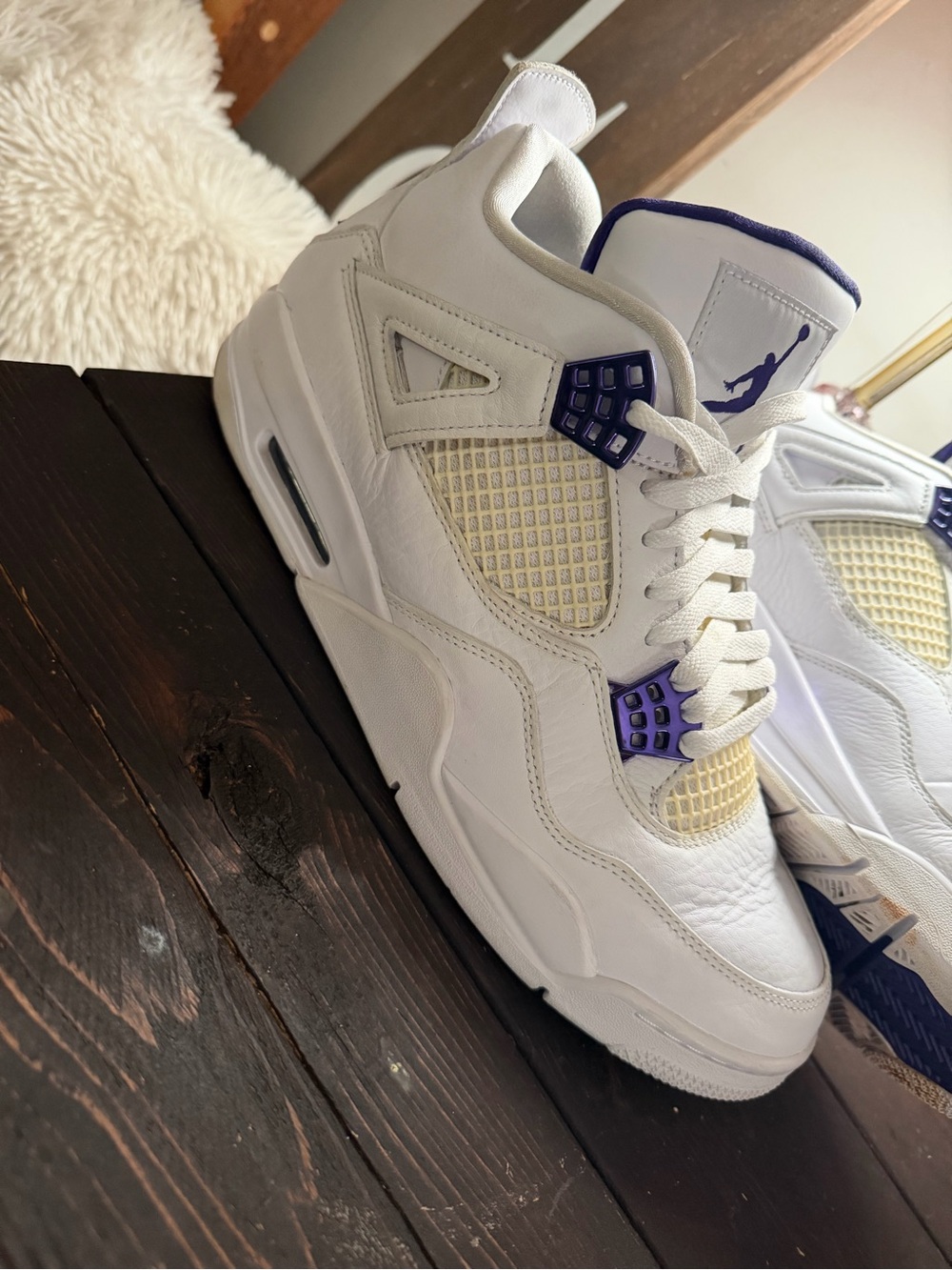 Size 11- Jordan 4 Retro Mid Purple Metallic
